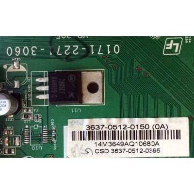 MAIN PARA TV VIZIO / NUMERO DE PARTE 3637-0512-0150 / 0171-2271-3060 / 3637-0512-0395 / PANEL T370HW03 V.0 / MODELOS VO370M / VO370M LSAEBBK - Imagen 2